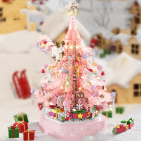 Roze Kerstboom Bouwblokjes