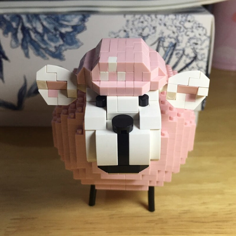 Roze Schaap Bouwblokjes