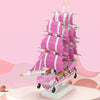 Roze Zeilboot Bouwblokjes