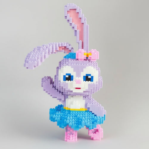 Schattig Paars Konijn Bouwblokjes