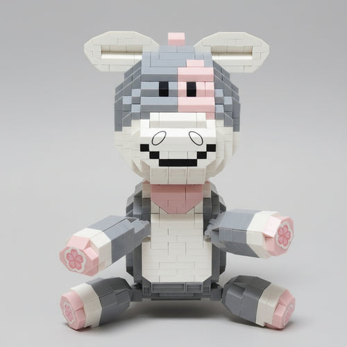 Schattige Ezel Bouwblokjes