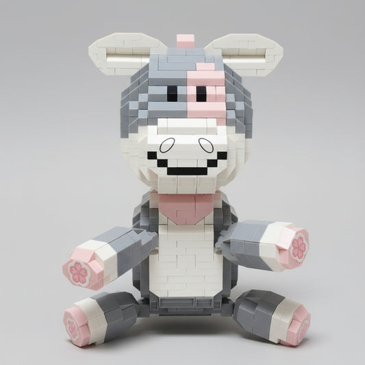 Schattige Ezel Bouwblokjes