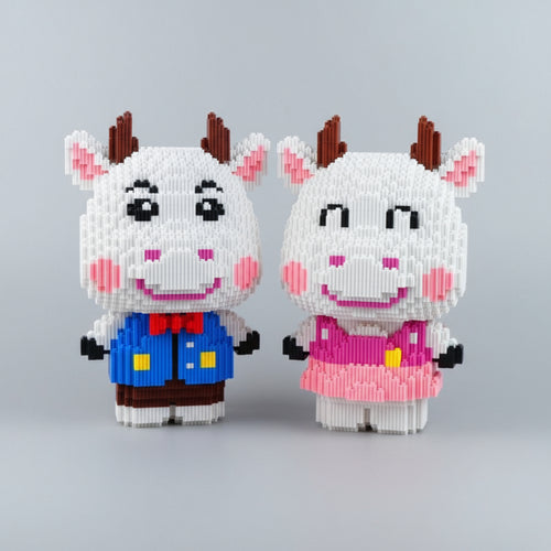 Schattige Koe Bouwblokjes