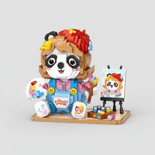 Schilder Panda Bouwblokjes