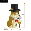 Shiba met hoed