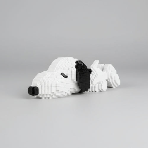 Slapende Fictieve Beagle Bouwblokjes