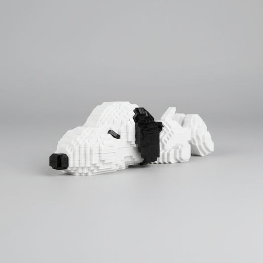 Slapende Fictieve Beagle Bouwblokjes