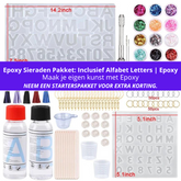 Epoxy Sieraden Pakket: Inclusief Alfabet Letters | Epoxy