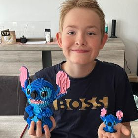 Schattig Blauw Wezen | Bouwsteentjes
