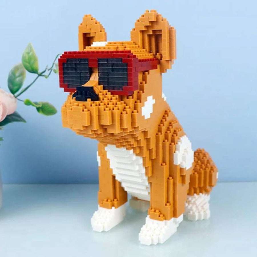 Stoere Bulldog - Morgen In Huis Bouwblokjes