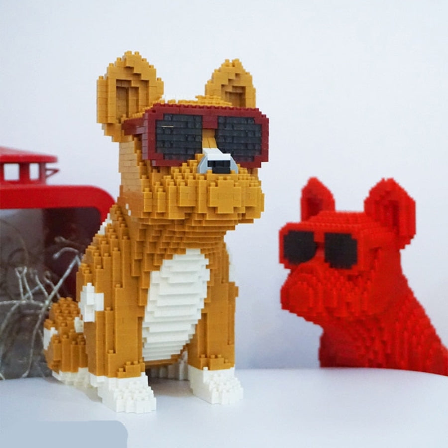 Stoere Bulldog - Morgen In Huis Bouwblokjes