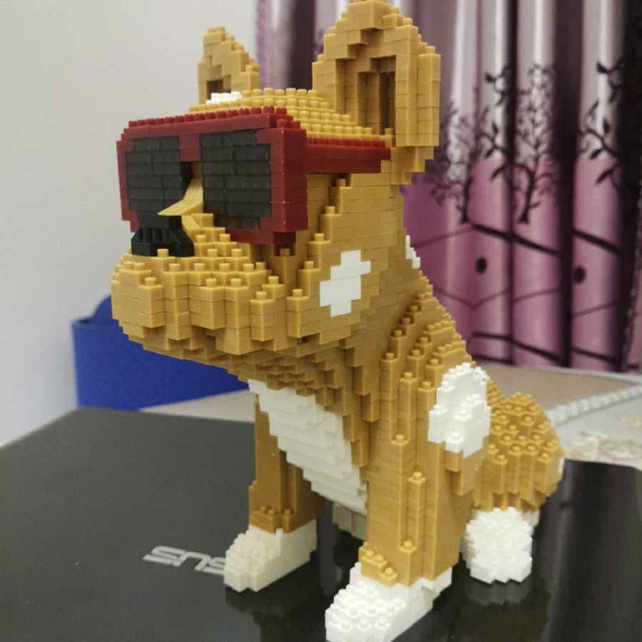Stoere Bulldog - Morgen In Huis Bouwblokjes