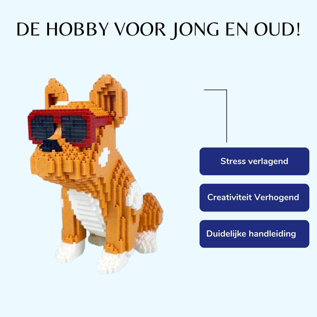 Stoere Bulldog | Bouwsteentjes