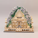 Taj Mahal met bloemen | Bouwsteentjes