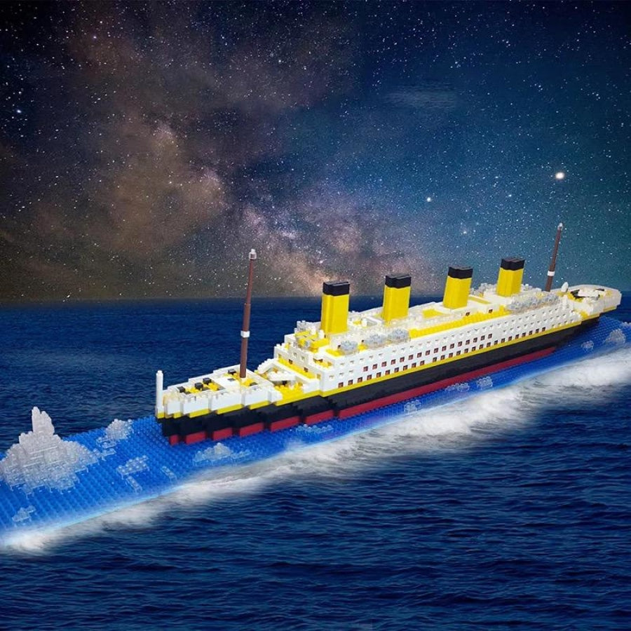 Titanic Met Ijsblok Bouwblokjes