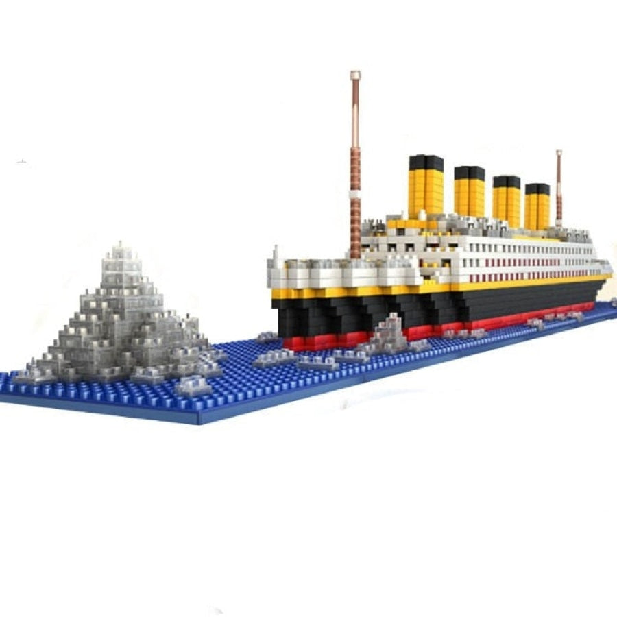 Titanic Met Ijsblok Bouwblokjes