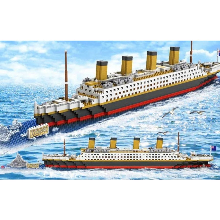 Titanic Met Ijsblok Bouwblokjes