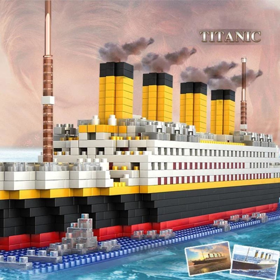 Titanic Met Ijsblok Bouwblokjes