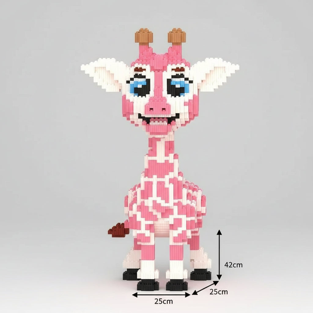 Roze Giraffe | Bouwsteentjes