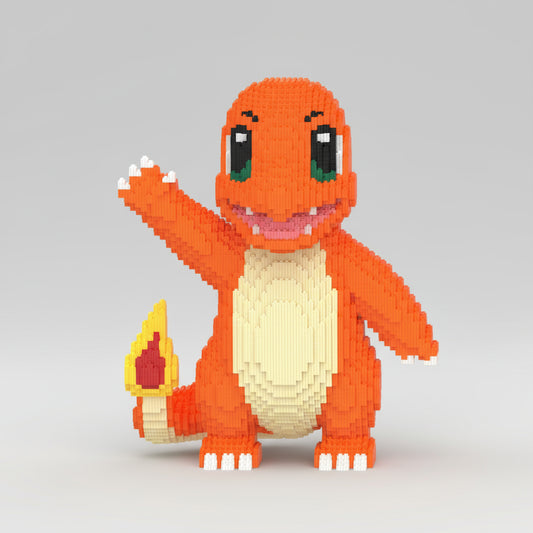 MEGA vurig oranje wezen | Bouwsteentjes