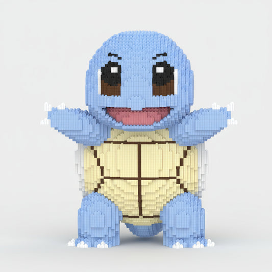 MEGA blauw waterwezen | Bouwsteentjes