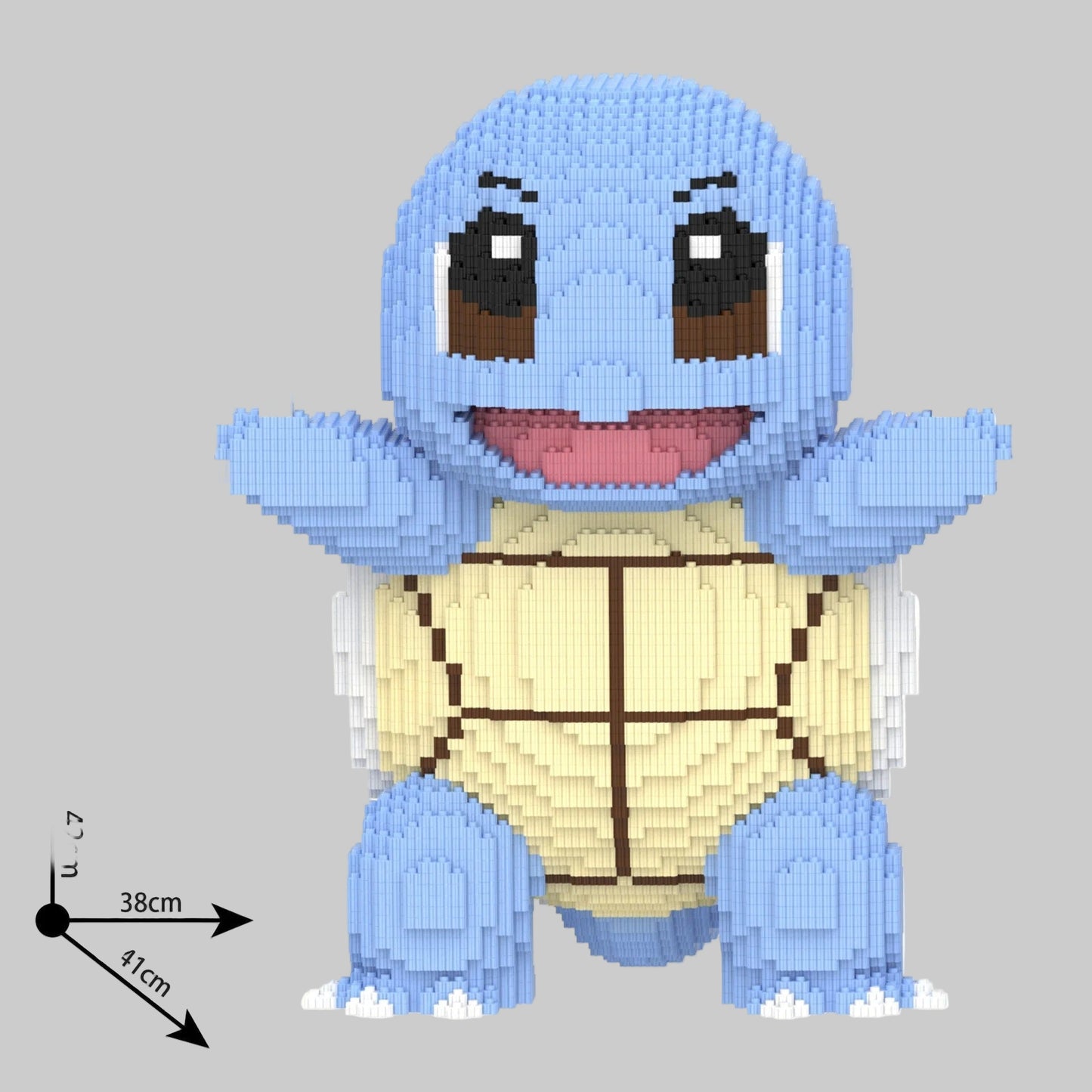 MEGA blauw waterwezen | Bouwsteentjes