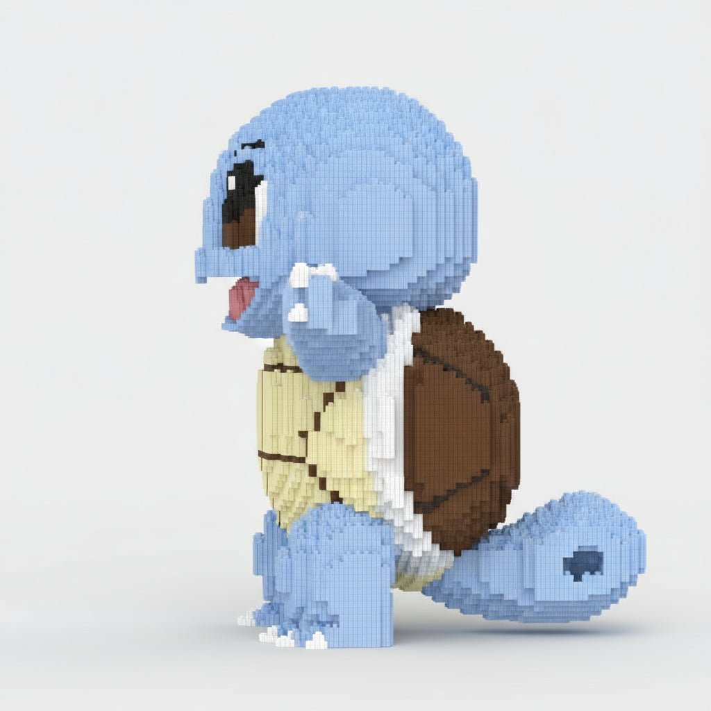 MEGA blauw waterwezen | Bouwsteentjes