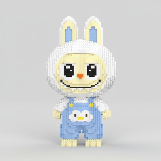 Witte Labubu | Bouwsteentjes