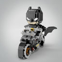 Stoere superheld op motor | Bouwsteentjes