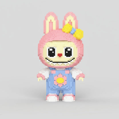 Roze labubu | Bouwsteentjes