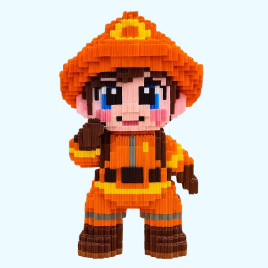 Brandweerman | Bouwsteentjes