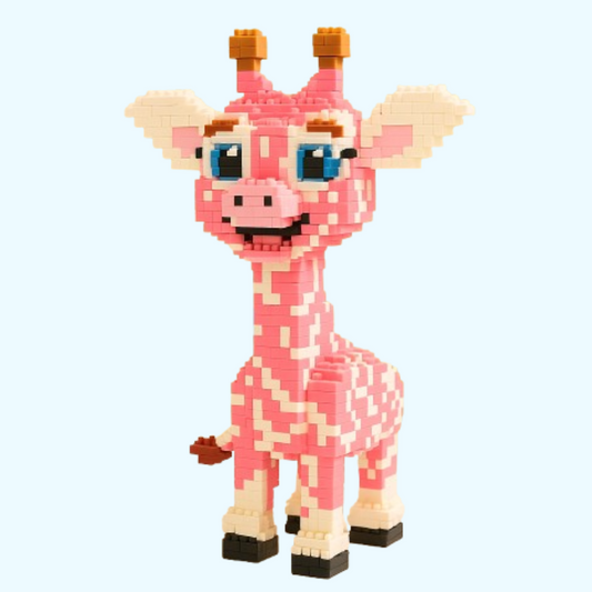 Roze Giraffe | Bouwsteentjes