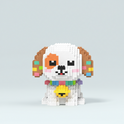 Kleurrijk Hondje | Bouwsteentjes