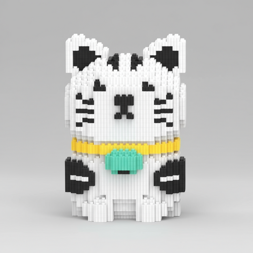 Kat met Halsband | Bouwsteentjes