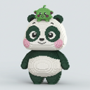 Mega Panda met Beestje | Bouwsteentjes