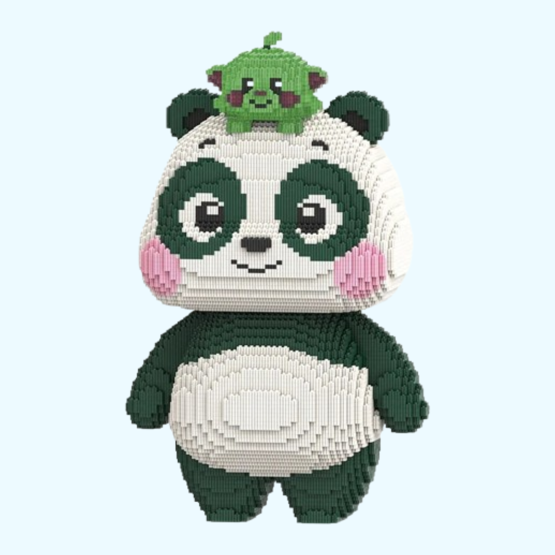 Panda met Beestje | Bouwsteentjes