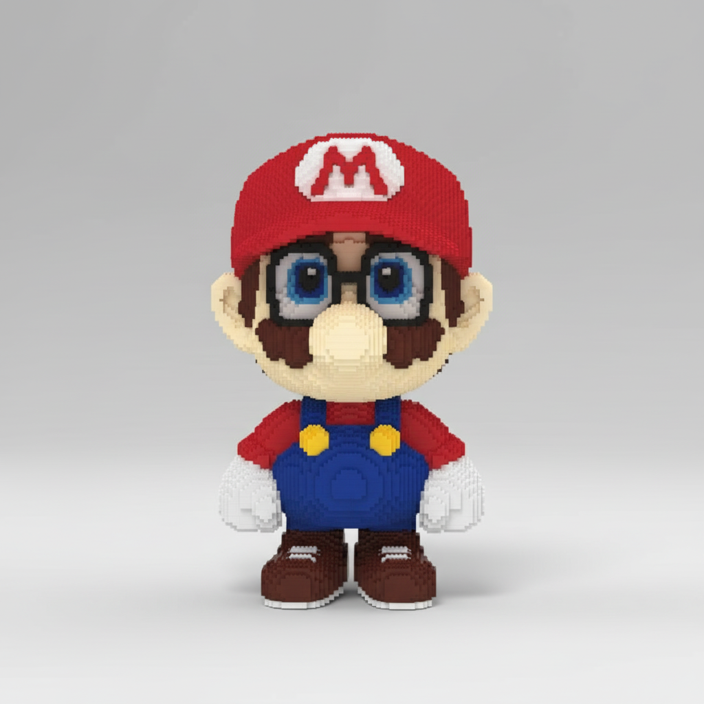 Loodgieter met bril | Bouwsteentjes