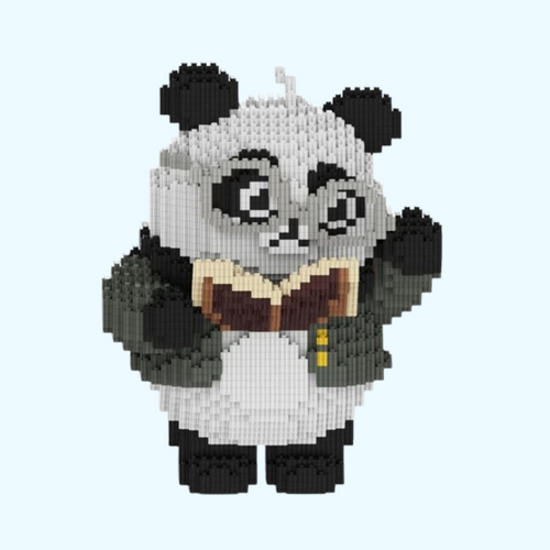 Panda met Boek | Bouwsteentjes