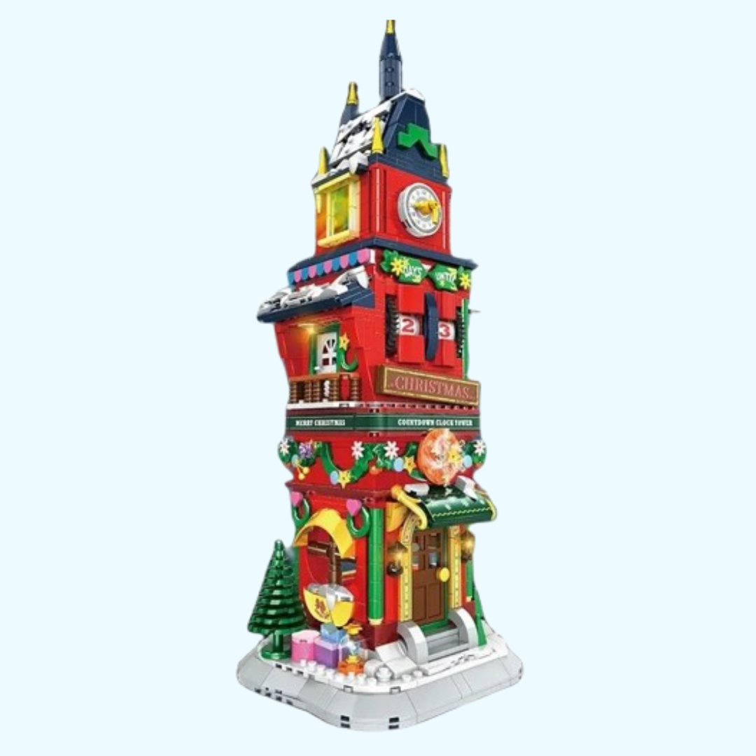 Kerst toren | Bouwsteentjes