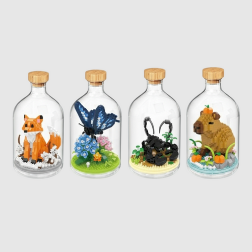 Dier in fles | Bouwsteentjes