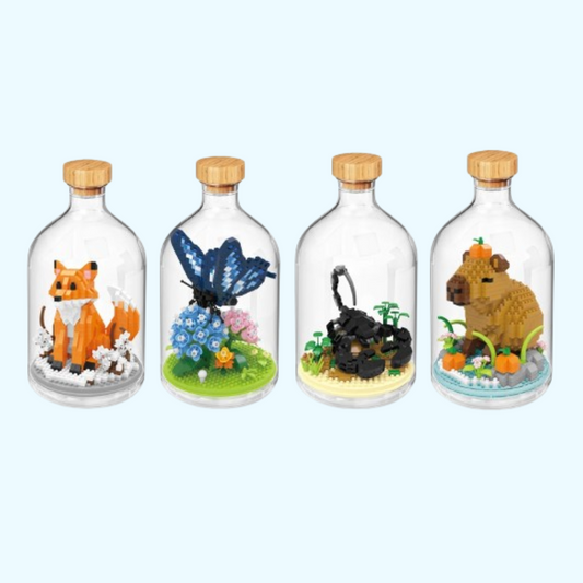 Dier in fles | Bouwsteentjes
