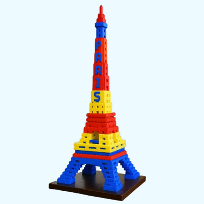 Gekleurde Eiffeltoren | Bouwsteentjes