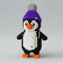 Pinguin met muts | Bouwsteentjes