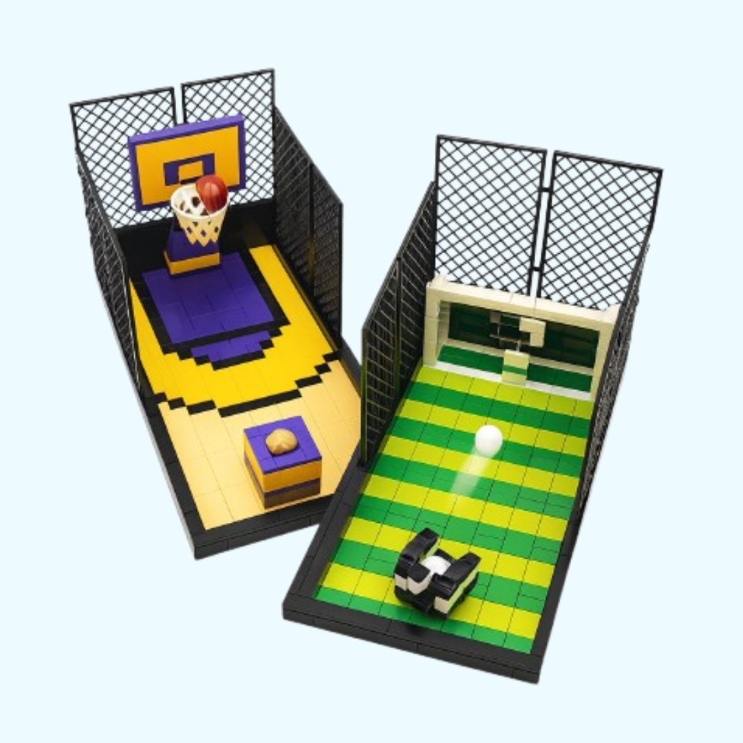 Voetbalveld spelletje | Bouwsteentjes