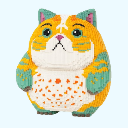 MEGA oranje kat | Bouwsteentjes