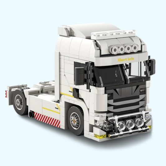 Witte truck | Bouwsteentjes