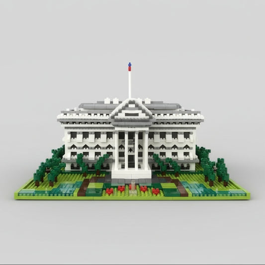 Witte Huis Bouwblokjes