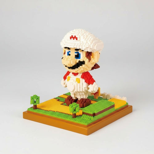 Super Mario Op Bouwplaat Bouwblokjes