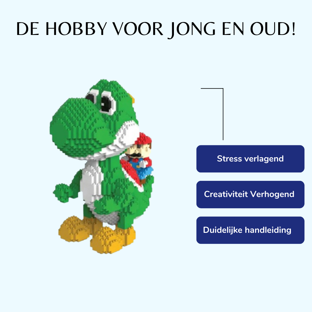 Groen dinootje met rode loodgieter | Bestseller