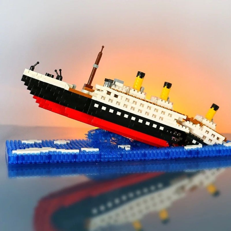Zinkende Titanic Bouwblokjes